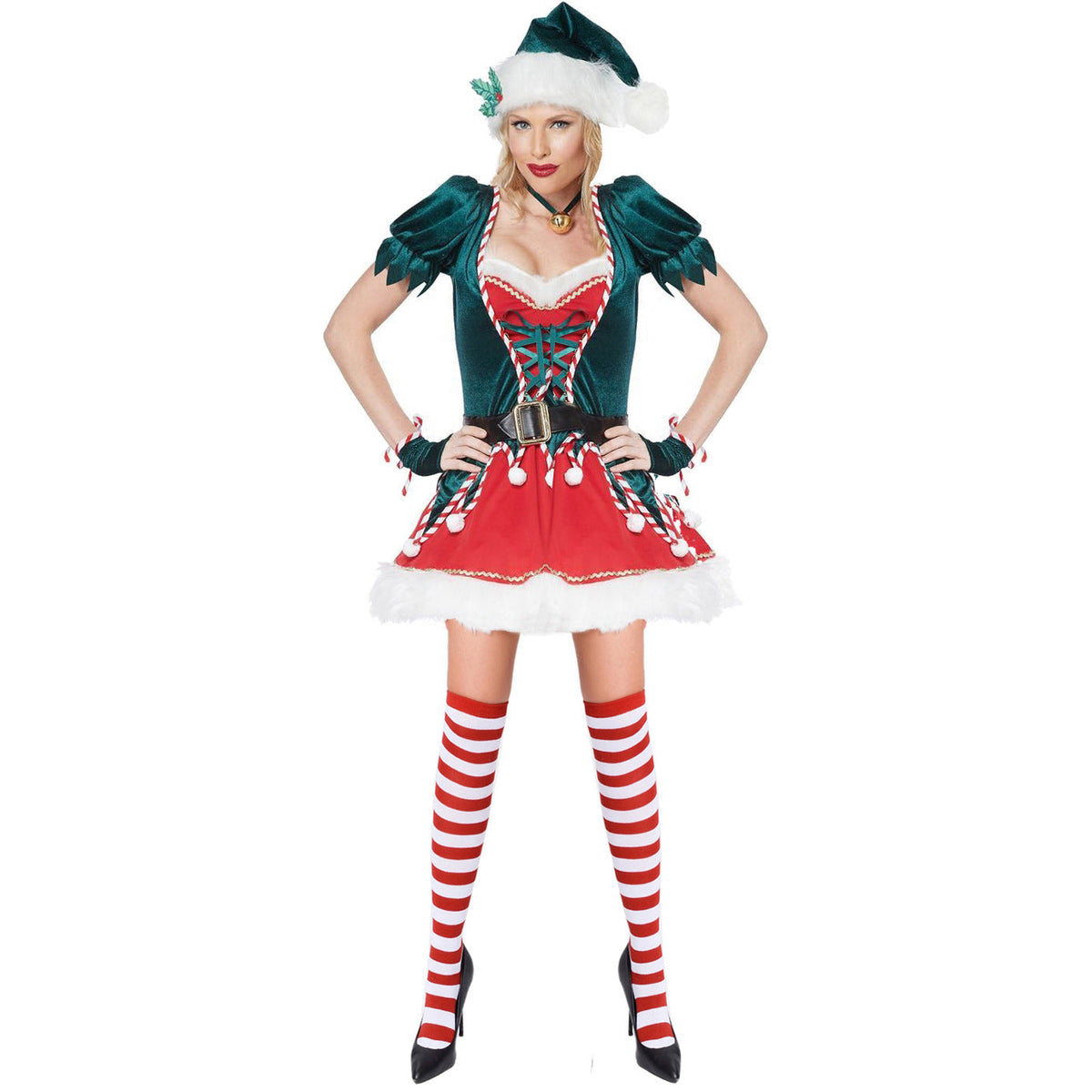 Sexy Christmas Tree Costume S-XXL Stage Cosplay Outfit