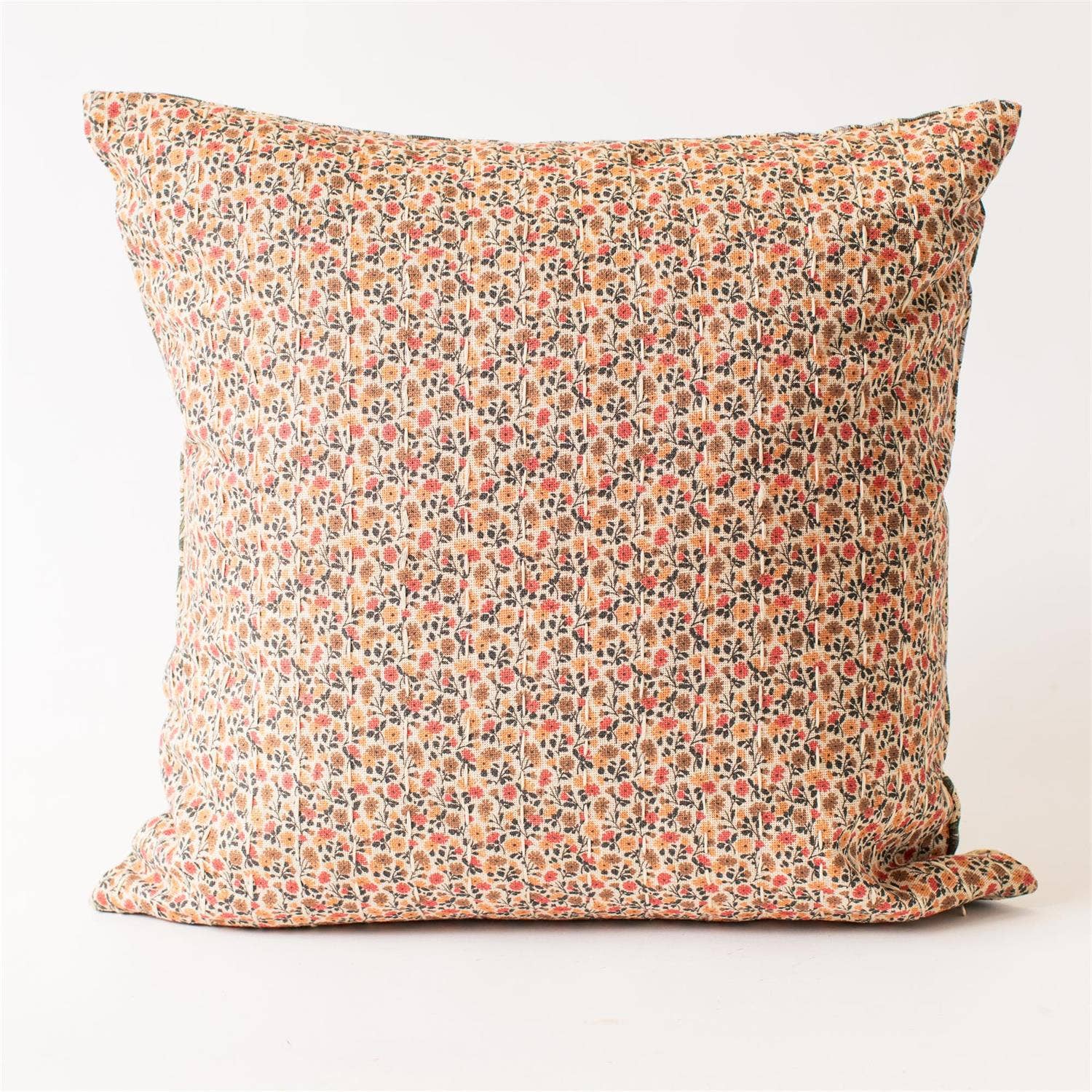 Reversible Pillow - Peach Floral