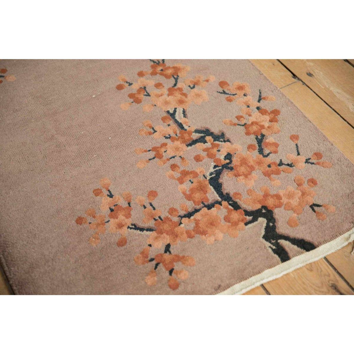 Vintage Dusty Mauve Art Deco Rug ¨C Collected Accent (2¡¯6¡± x 4¡¯3¡±)