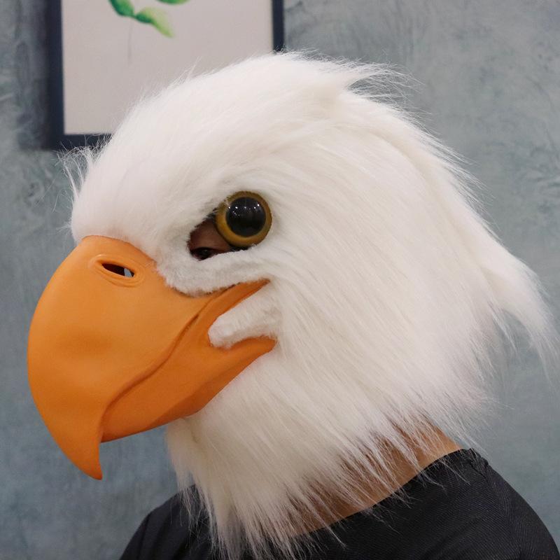 Realistic Animal Eagle Bulldog Parrot Mask Halloween