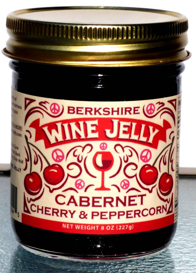 Cabernet Wine Jelly with Cherry and Peppercorns