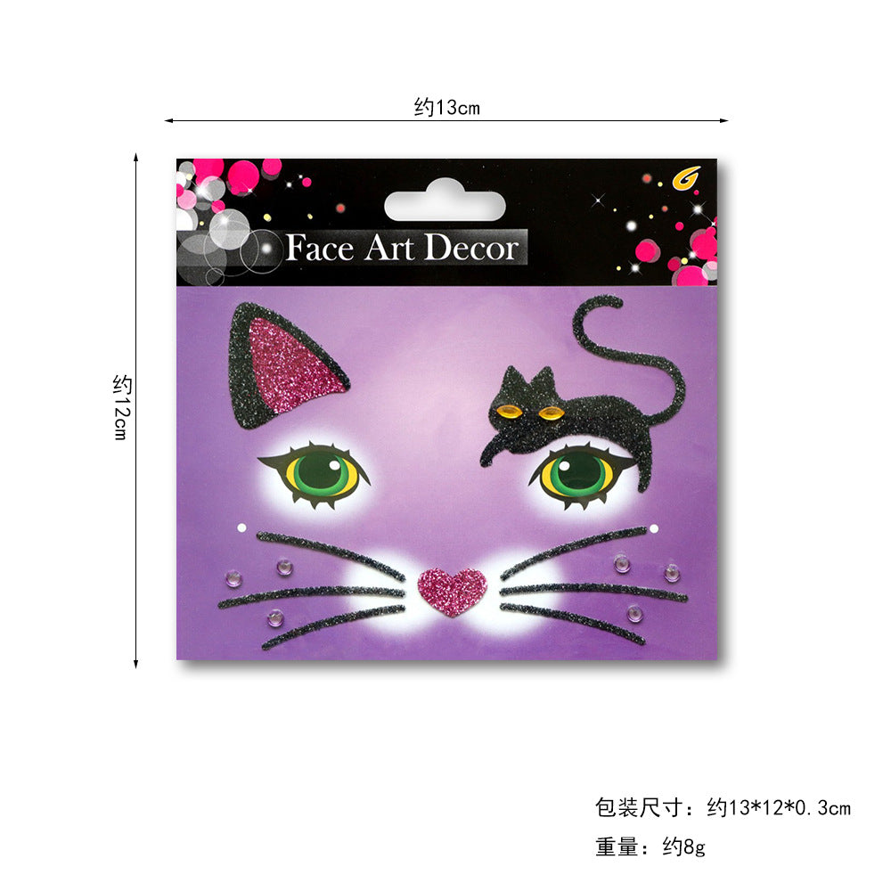 Black Cat Ear Headband Fluffy Kids Costume Animal Cosplay