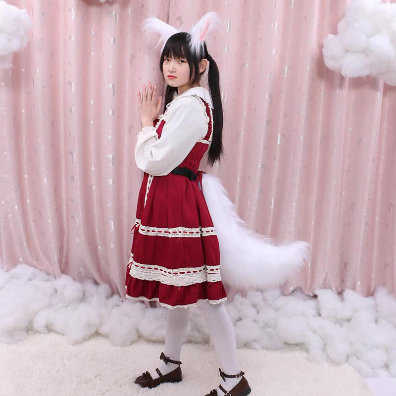 Halloween Cosplay Large Handmade Furry Wolf Tail