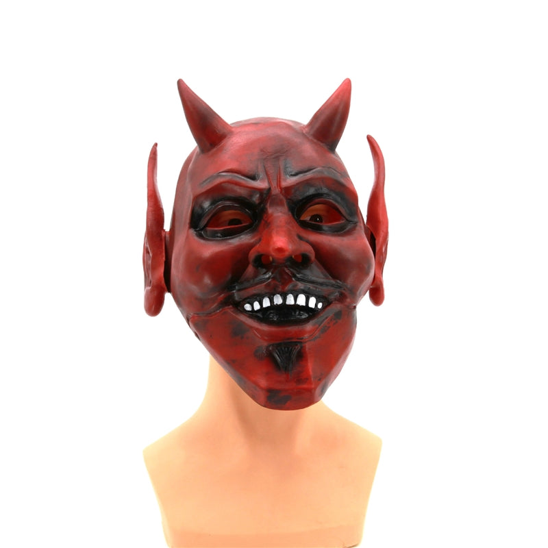 Halloween Red Devil Face Mask Cosplay Gloves Prop