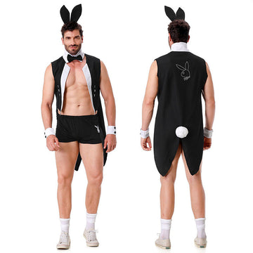 Halloween Cosplay Bunny Costume Set For Men