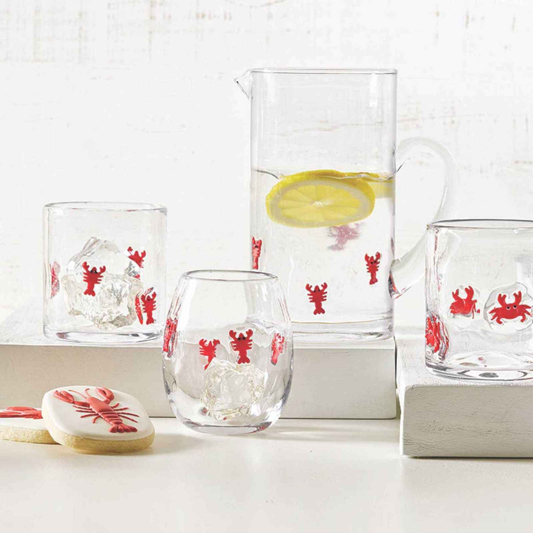 Lobster Icon Glass