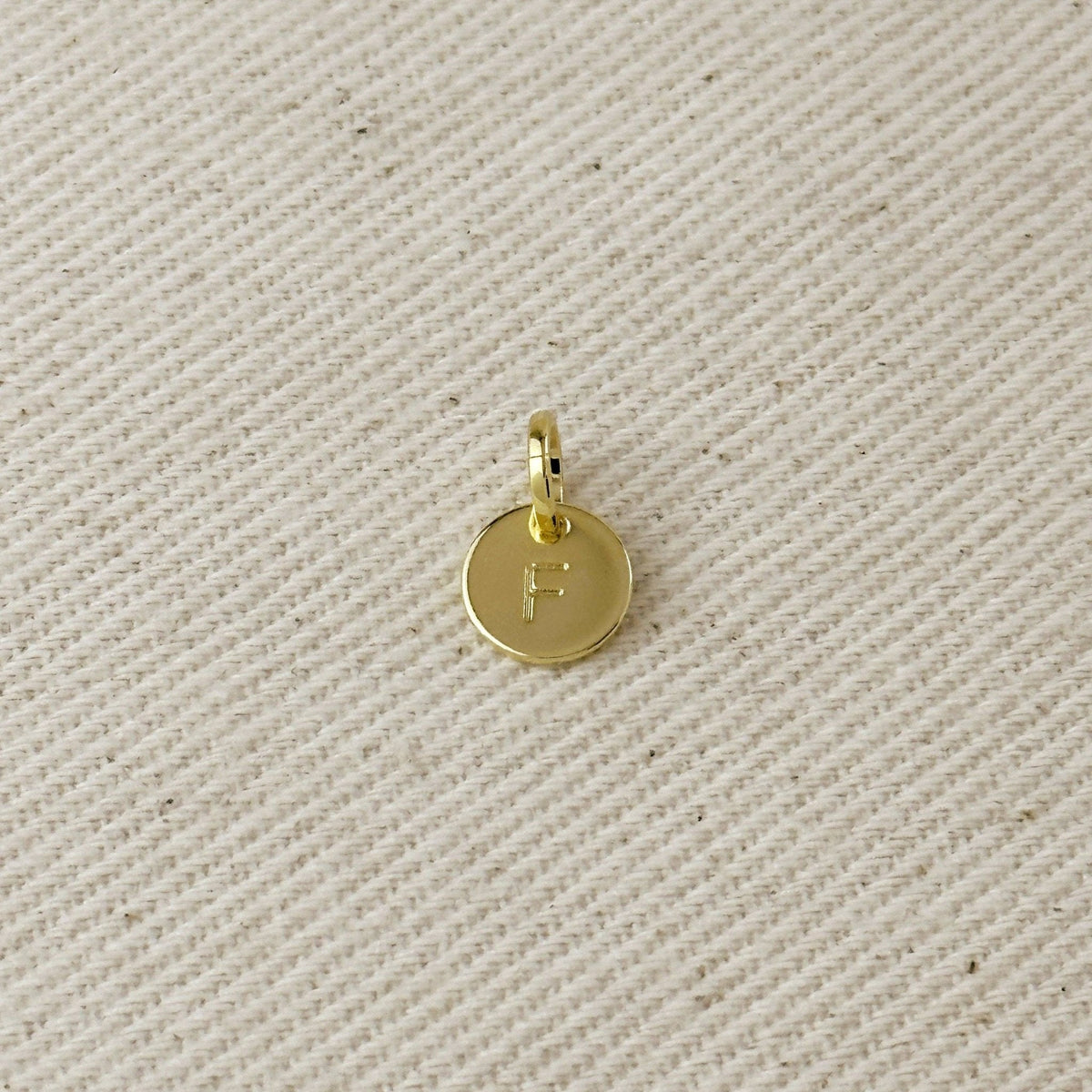 18k Gold Initial Charm ¡ª Letter F