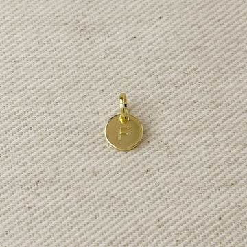 18k Gold Initial Charm ¡ª Letter F