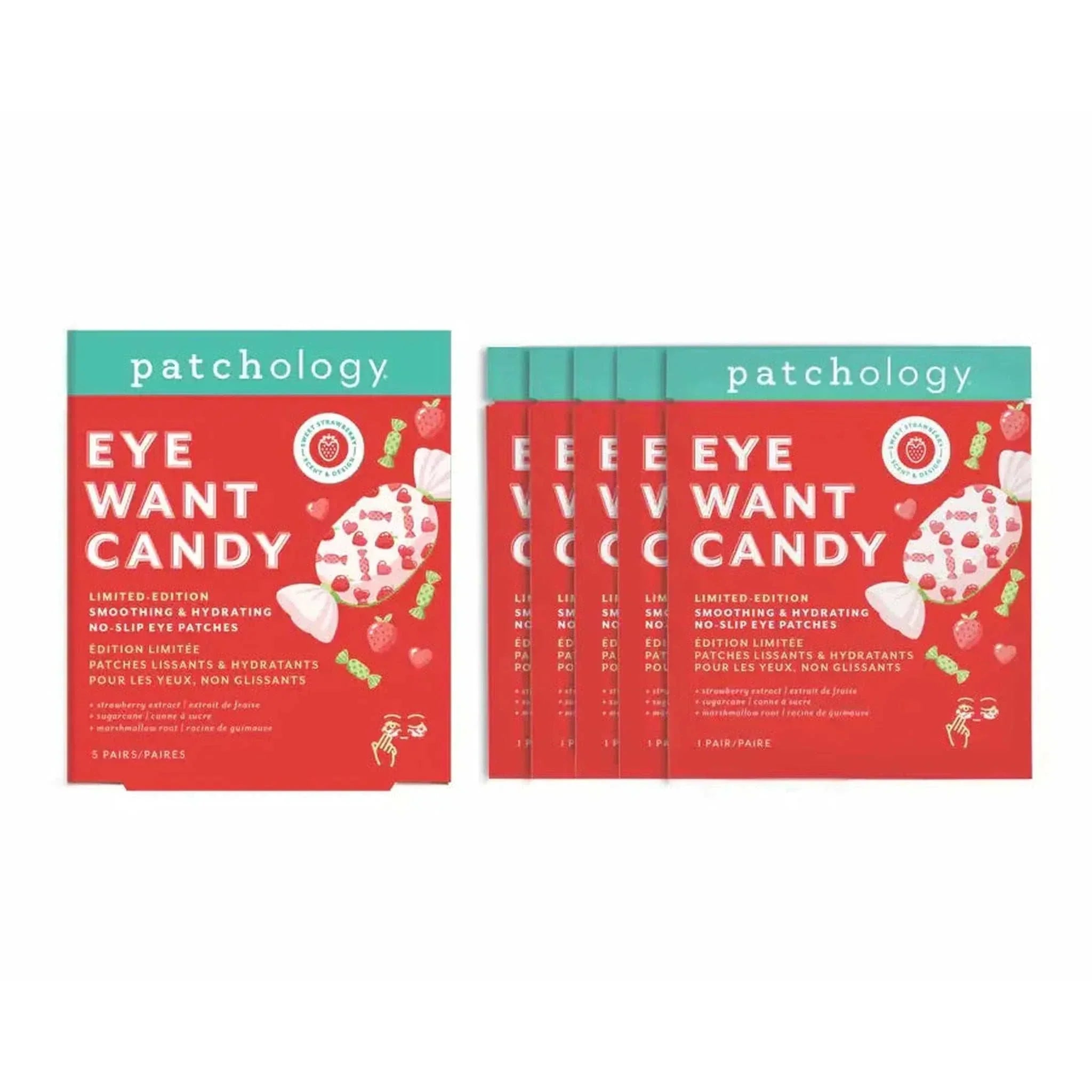 UNDER EYE Eye Want Candy Strawberry No Slip Eye Patch