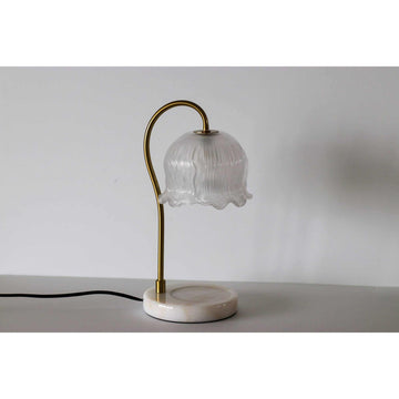 Vintage-Inspired Brass & Glass Candle Warming Lamp