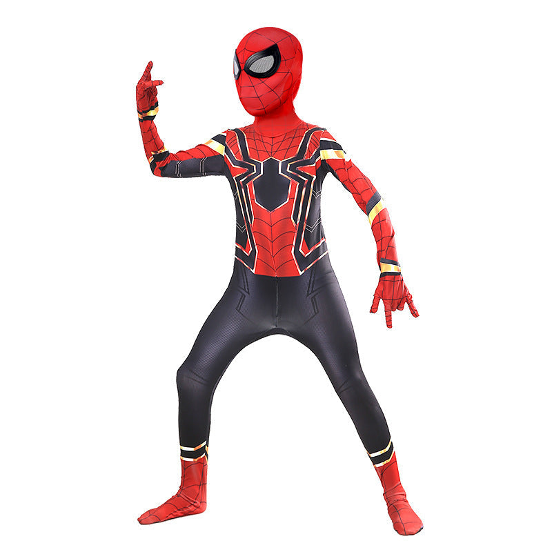 Black Red Spider Costume For Kids Halloween Cosplay