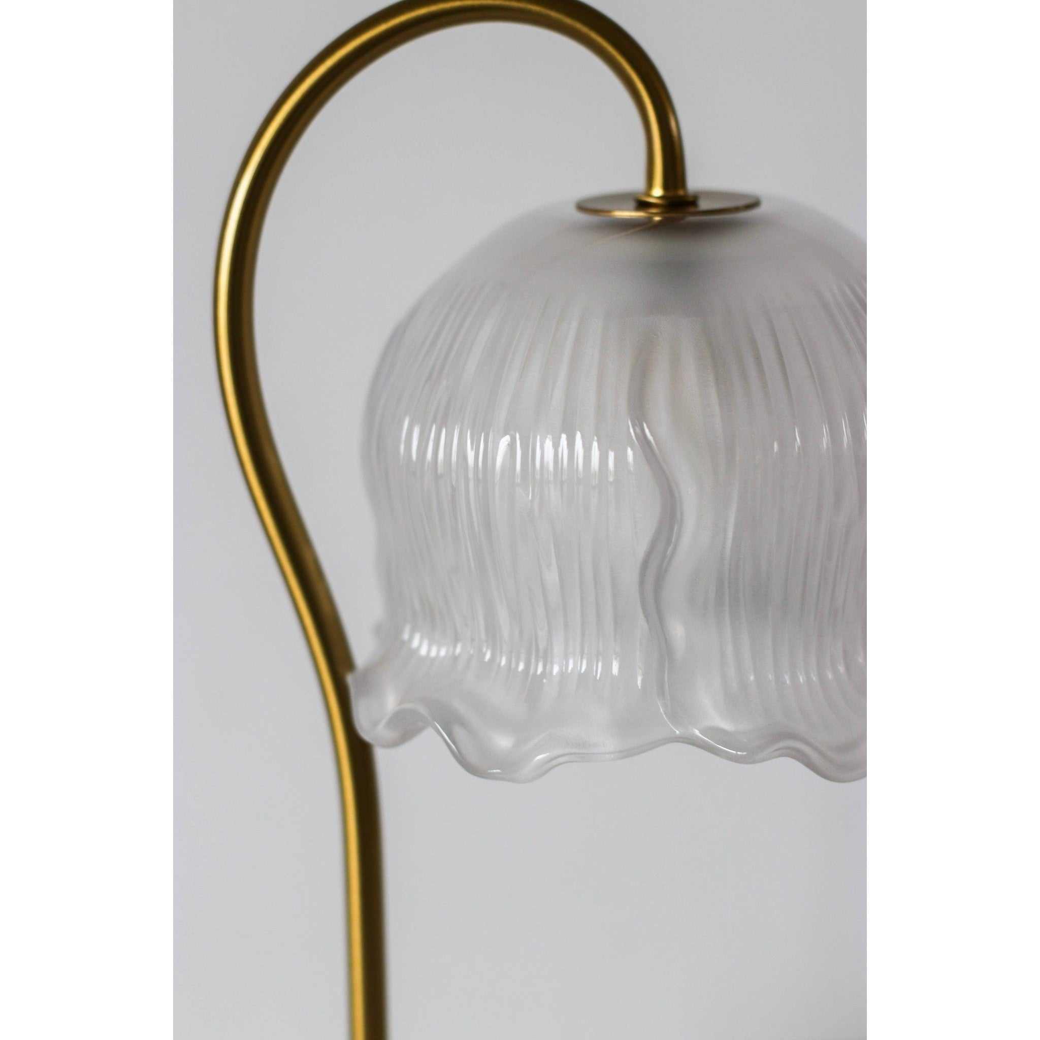 Vintage-Inspired Brass & Glass Candle Warming Lamp