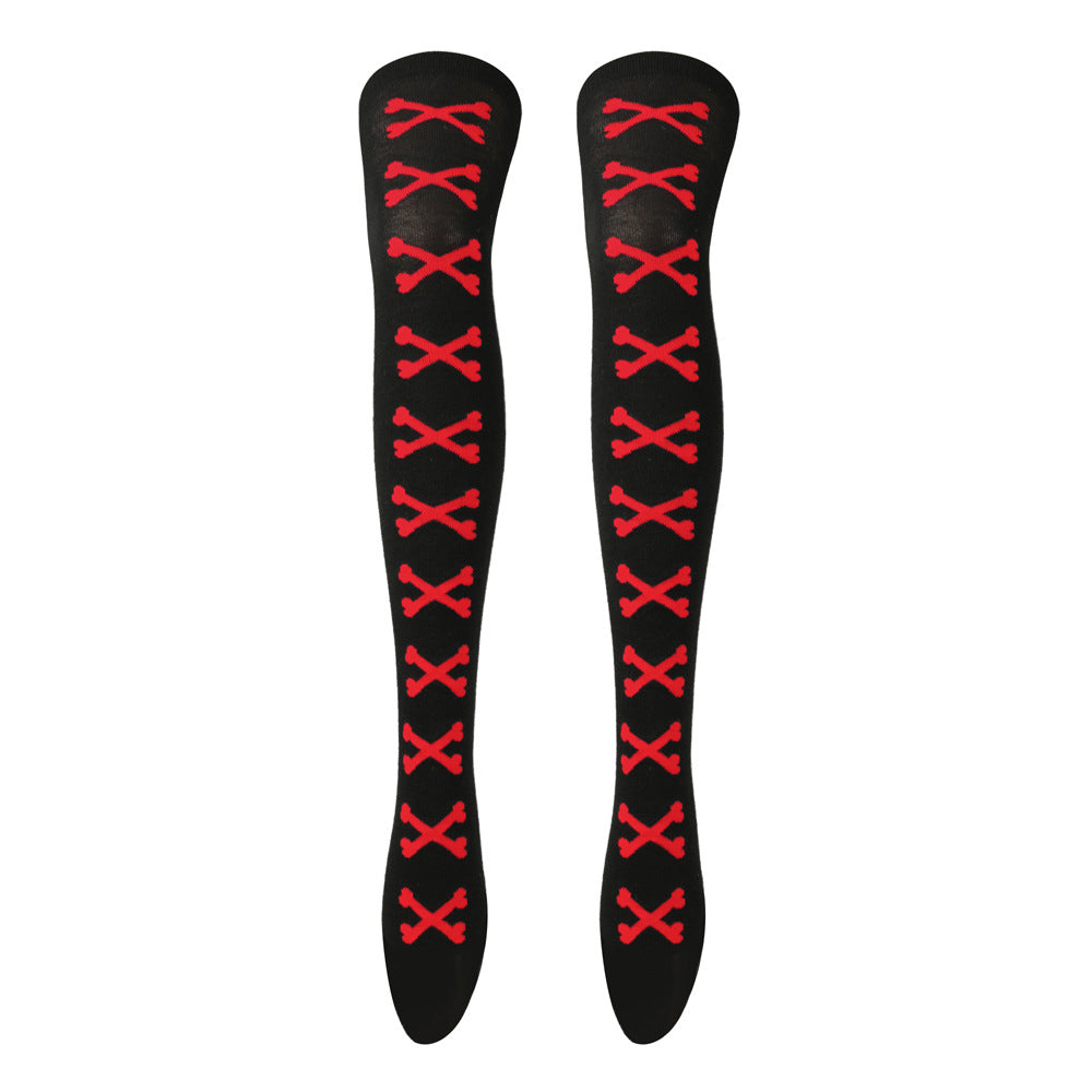 Halloween Bone Pattern Tights
