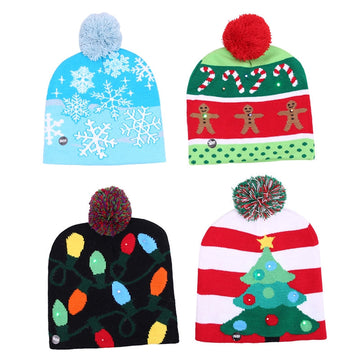 Christmas Tree Knit Hat