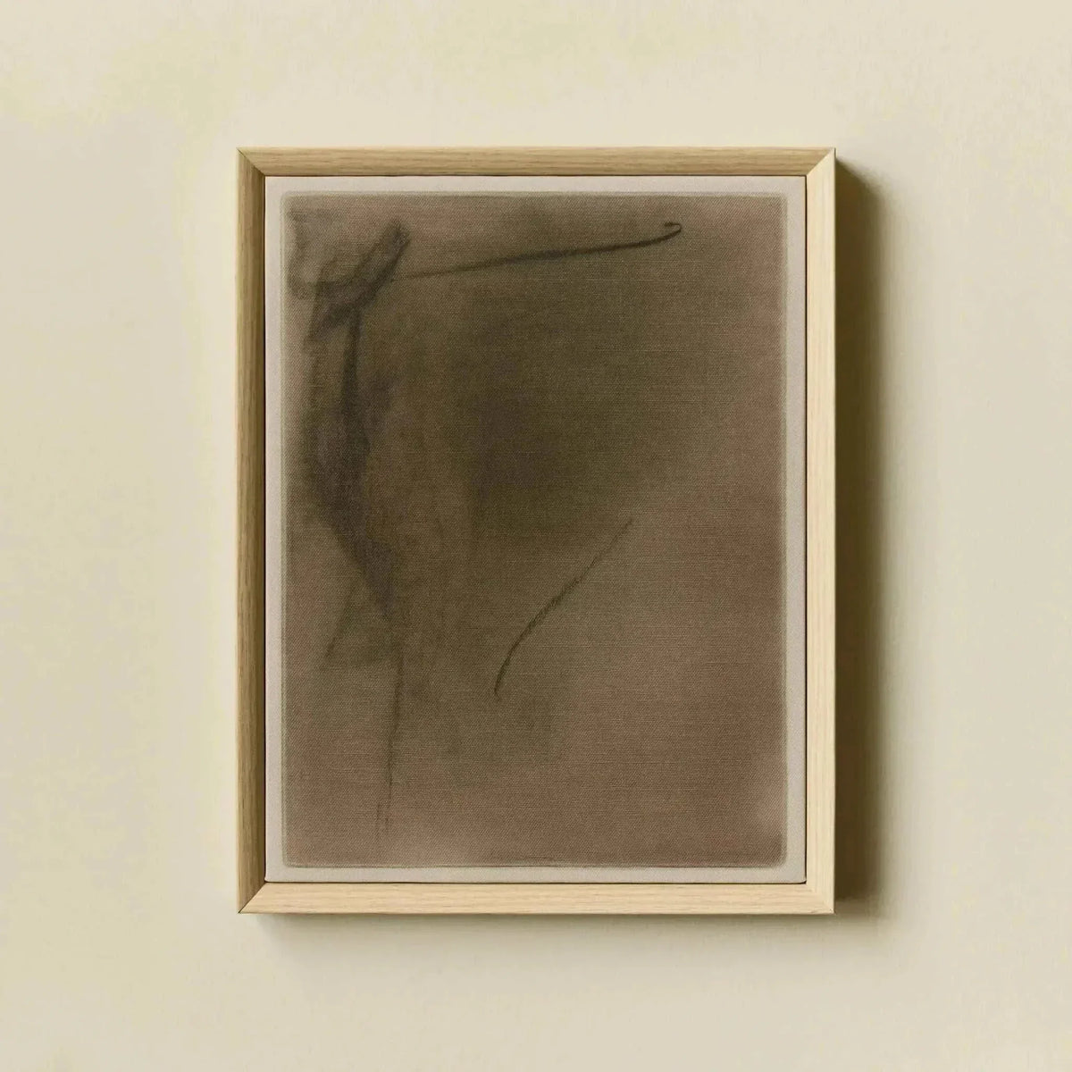 Abstract Charcoal Composition N¡ã4, 2025 Framed Wall Art on Canvas