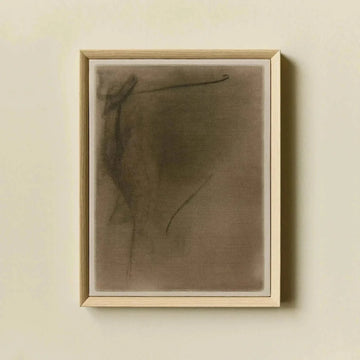 Abstract Charcoal Composition N¡ã4, 2025 Framed Wall Art on Canvas