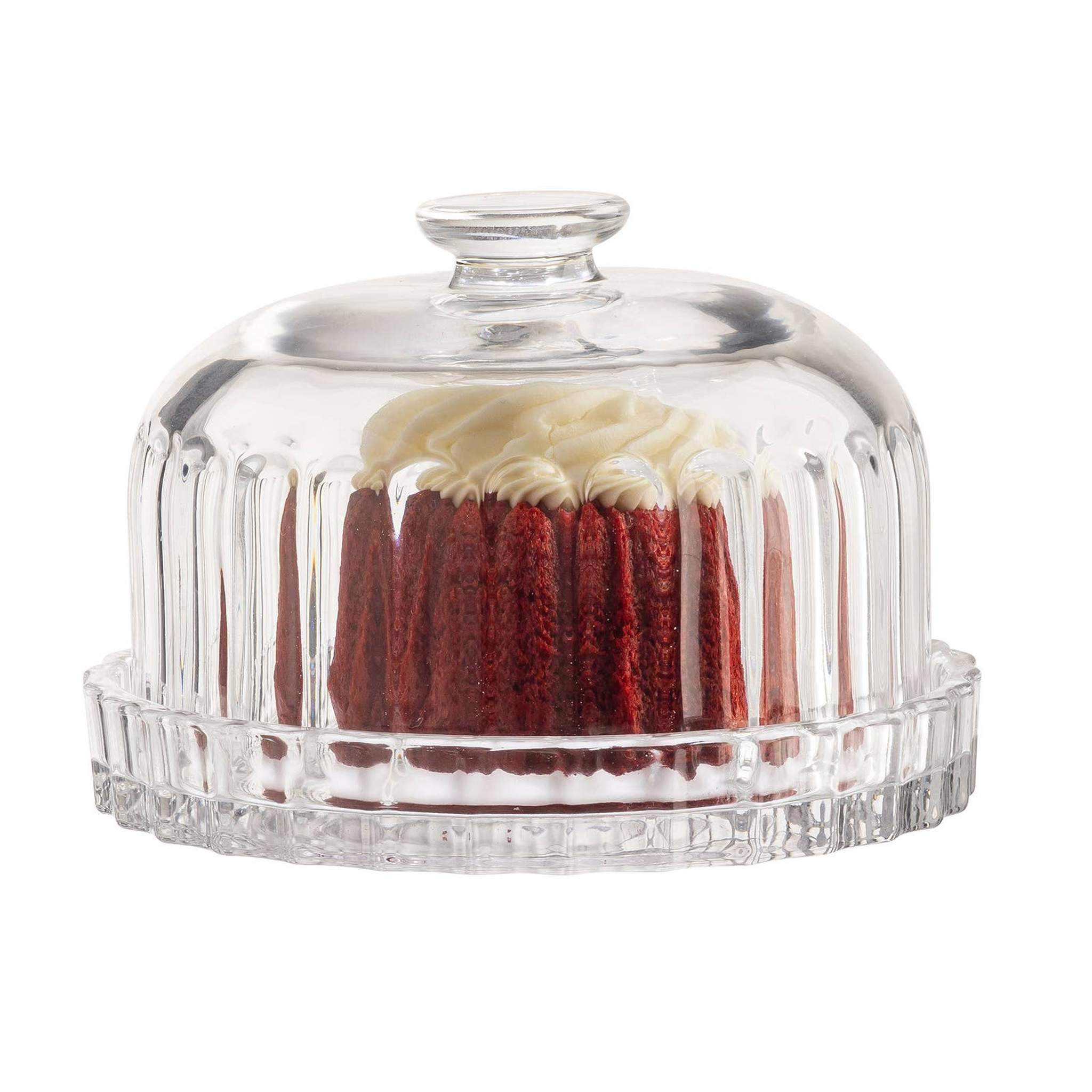 Glass Dessert Dish with Lid