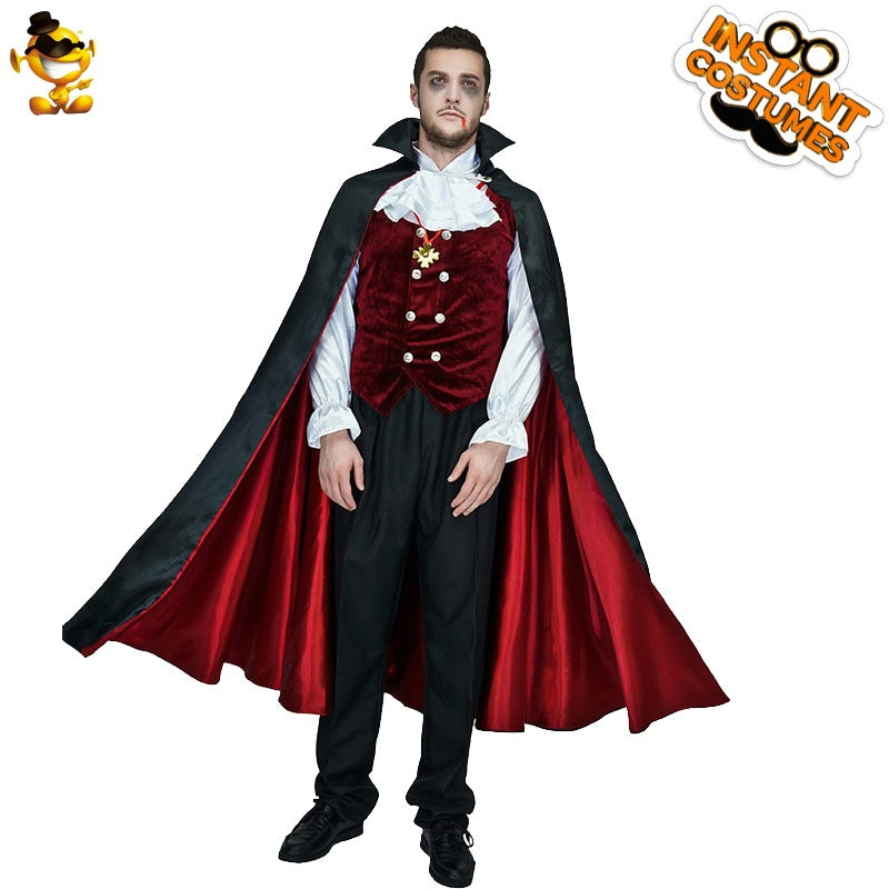 Vampire Costume For Men Halloween Party Role Play