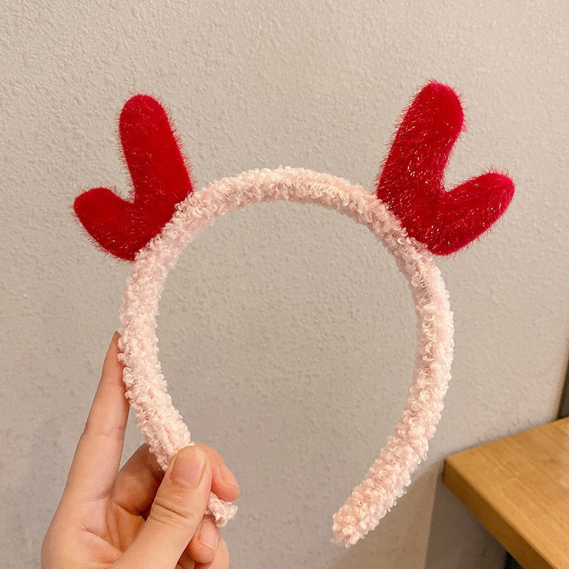 Christmas Santa Claus Headband With Cute Bear Ears