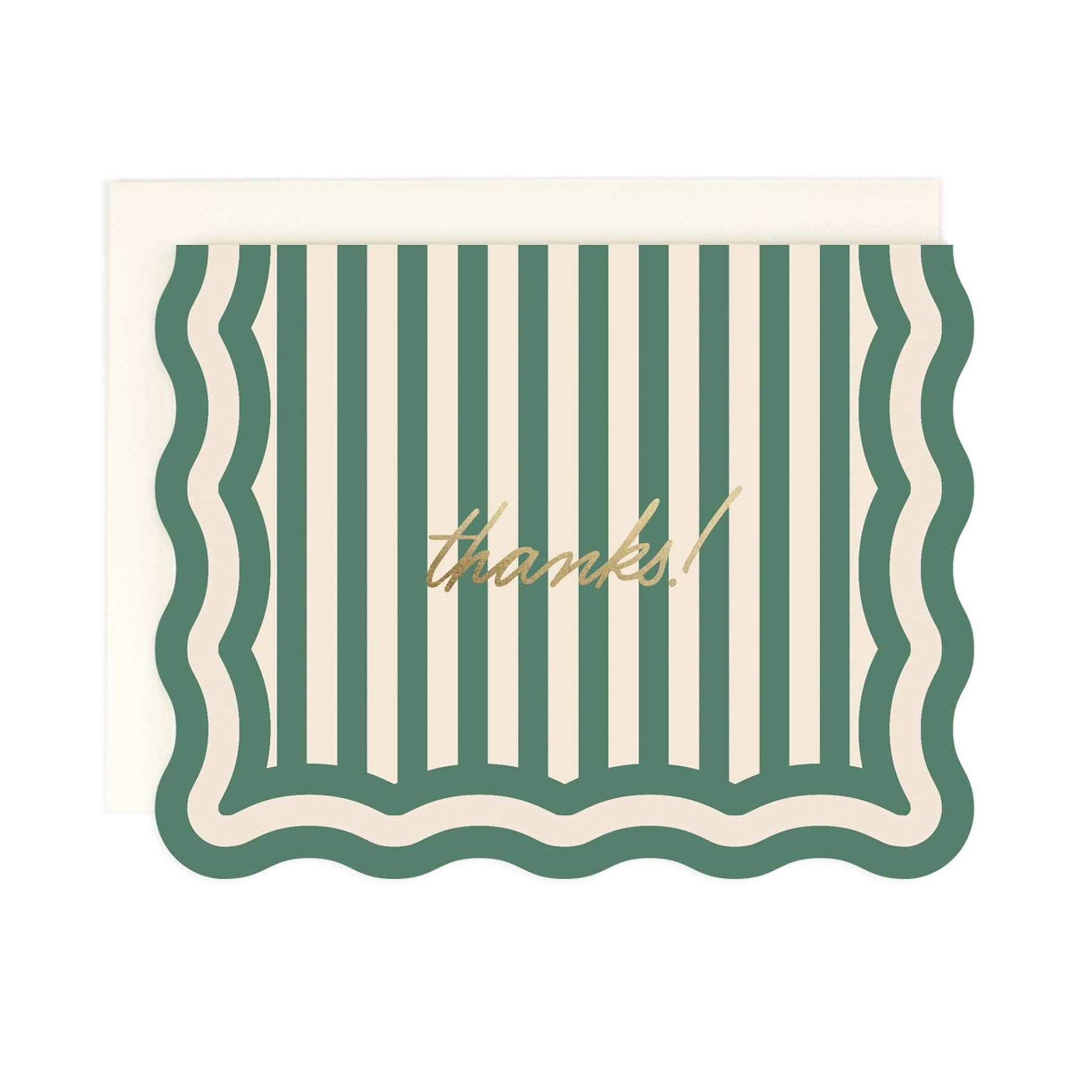 Thanks! Striped - Boxed set of 8