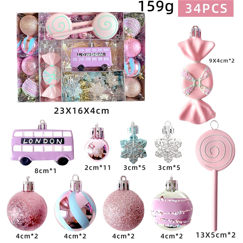 Macaron Christmas Ball Set