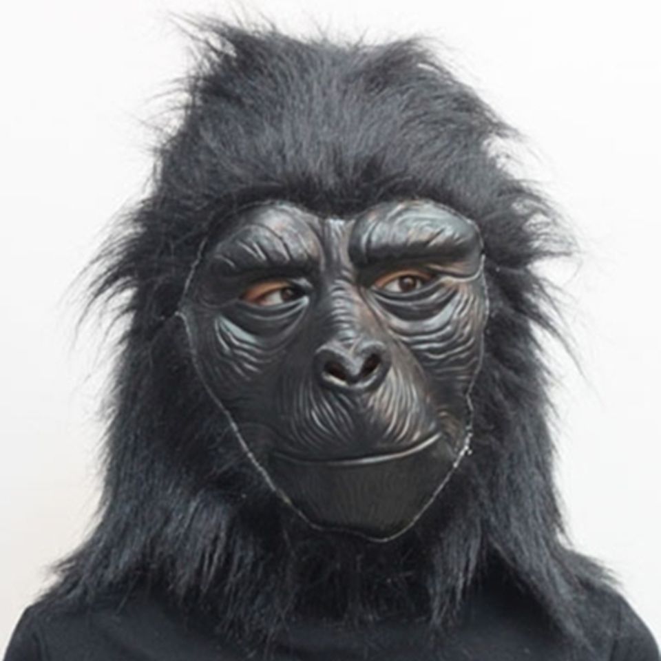 Halloween Ape Gorilla Monkey Latex Mask Headgear