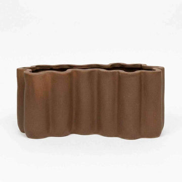 Stoneware Sculpted Planter