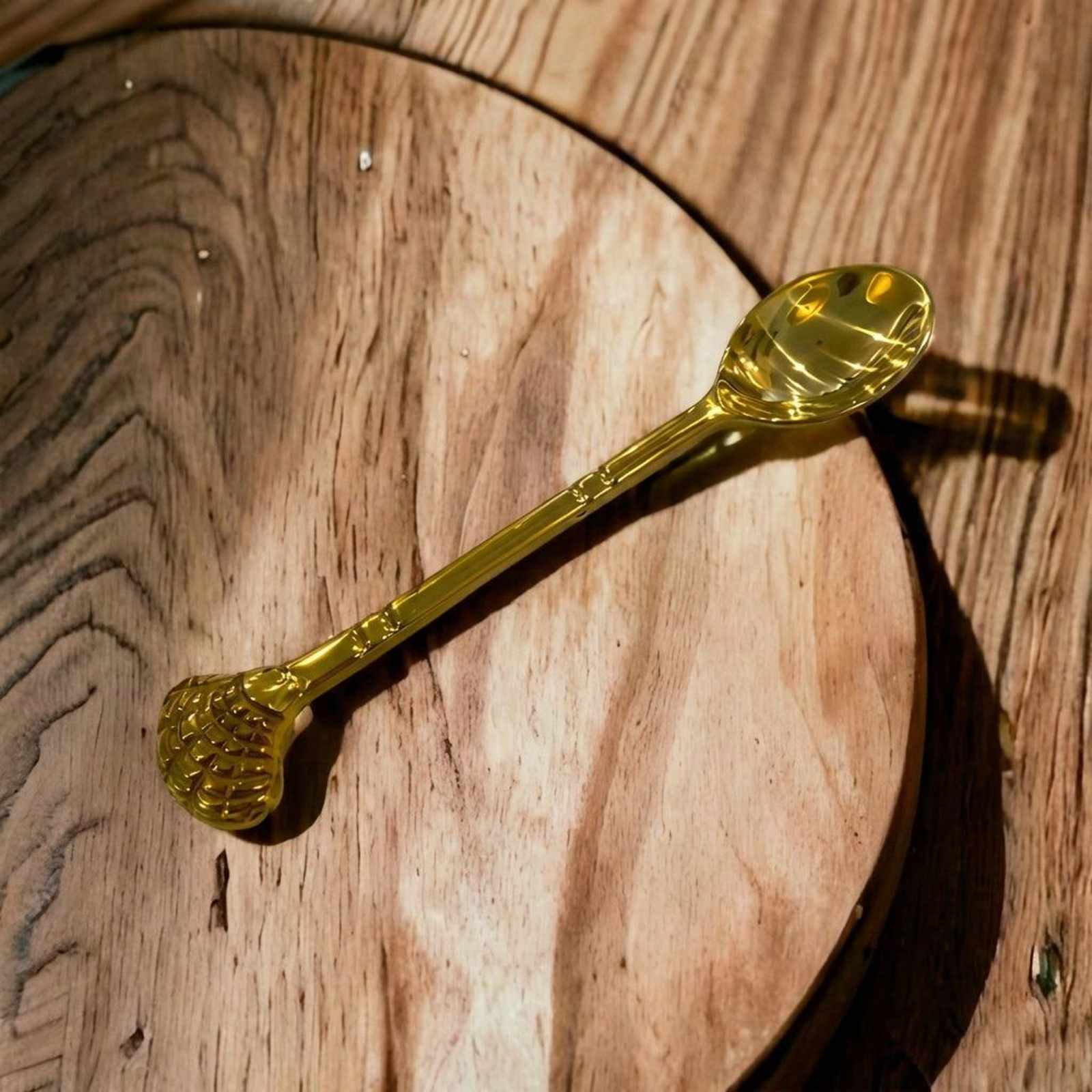 Brass Shell Spoon Set