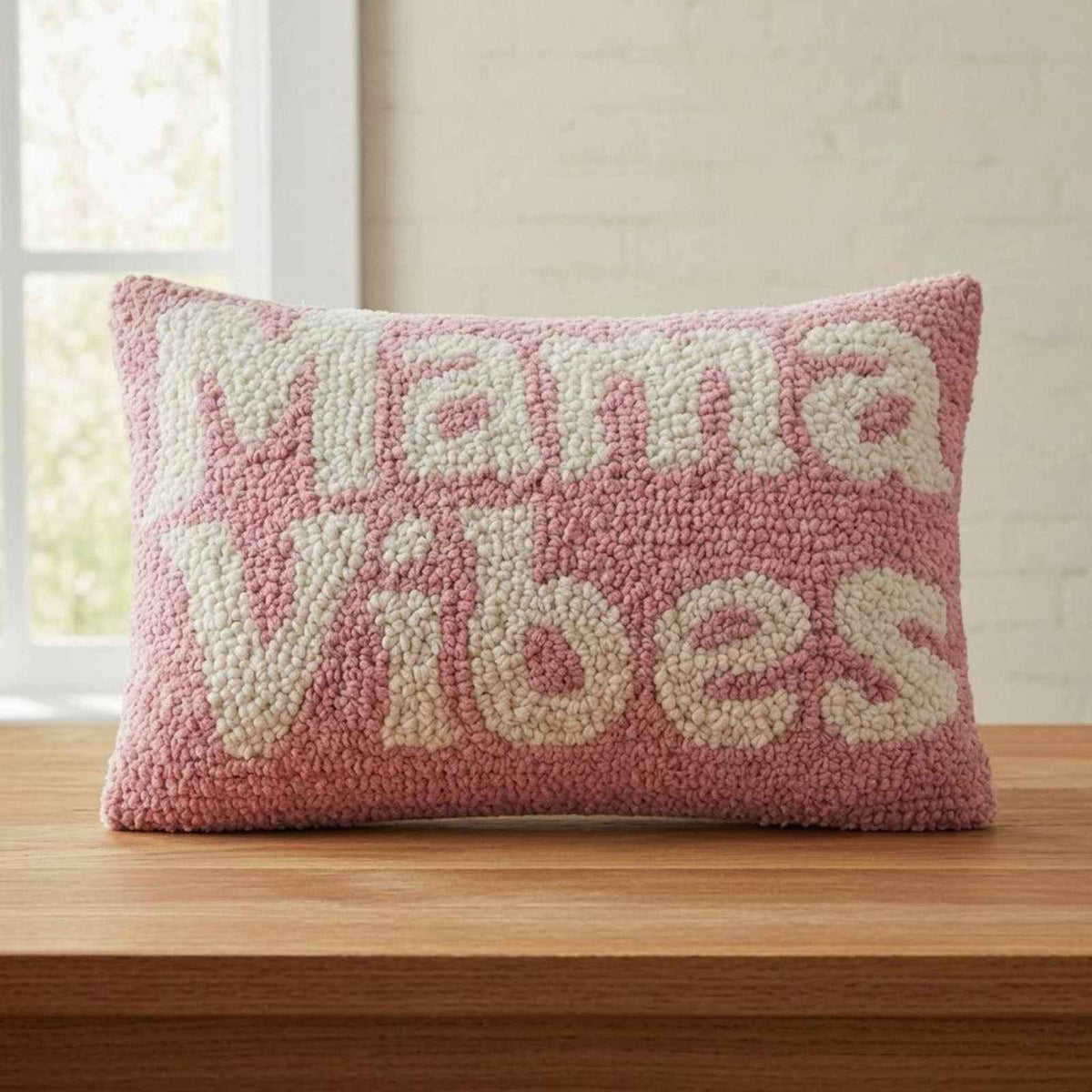Mama Vibes Hook Pillow