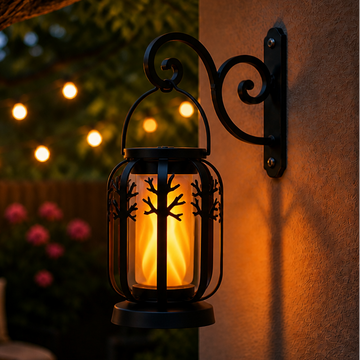 Emberlyn – Solar Flickering Flame Hanging Lantern