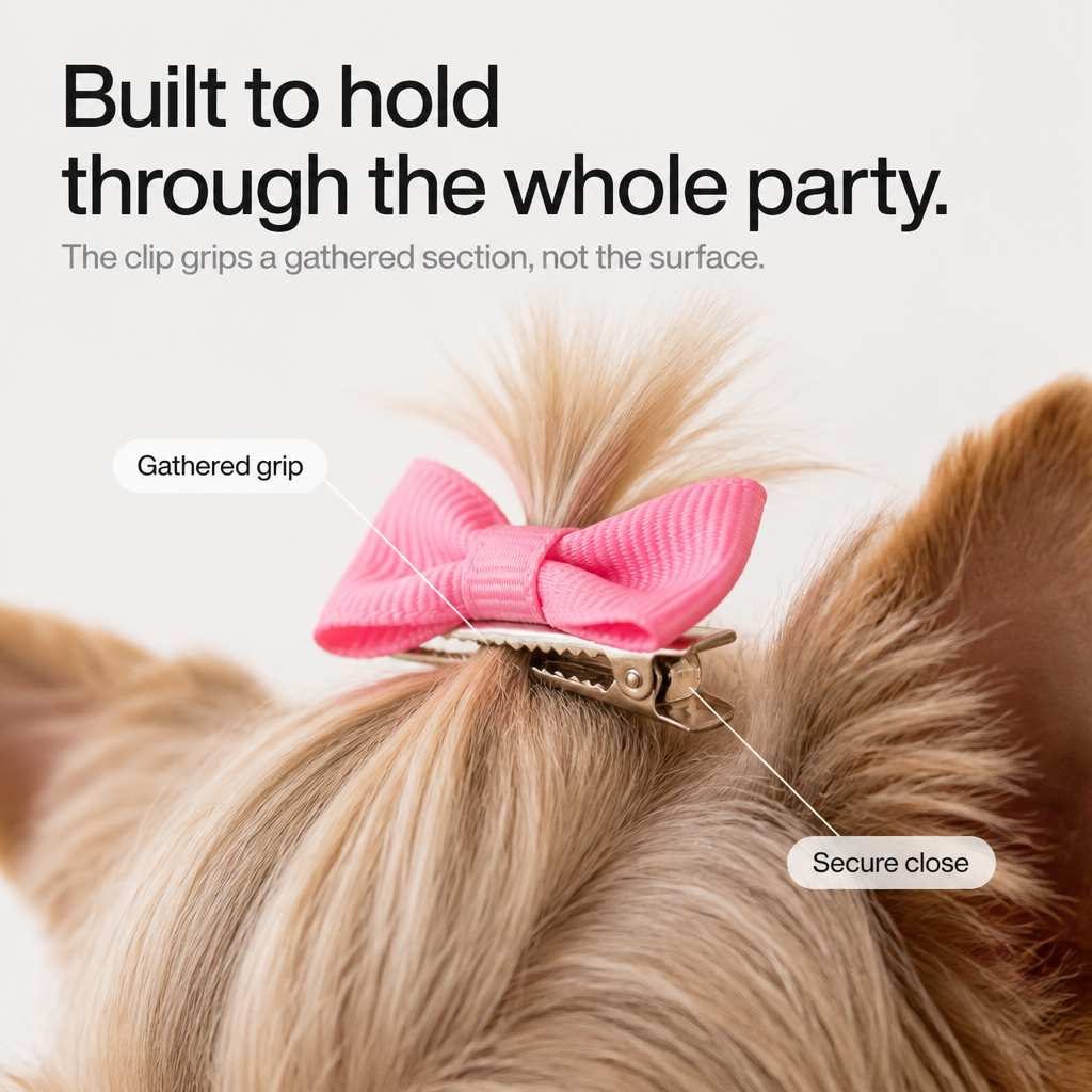 Browsie - Cute Pet Bowknot Hair Clips For Dogs And Cats