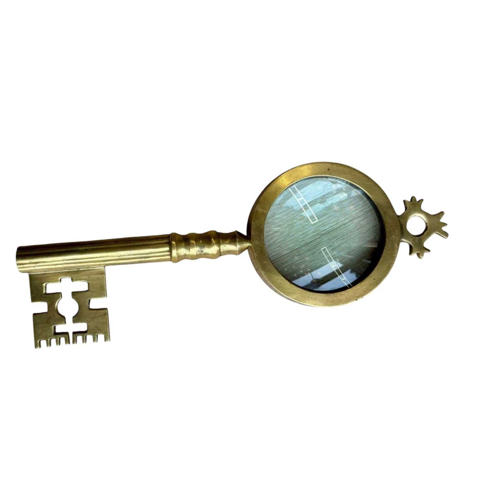 Vintage Brass Magnifying Glass Object