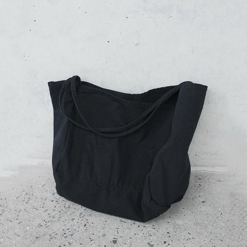 Large Capacity Shoulder Canvas Bag Black