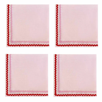 Pink Double Ric Rac Set of Two