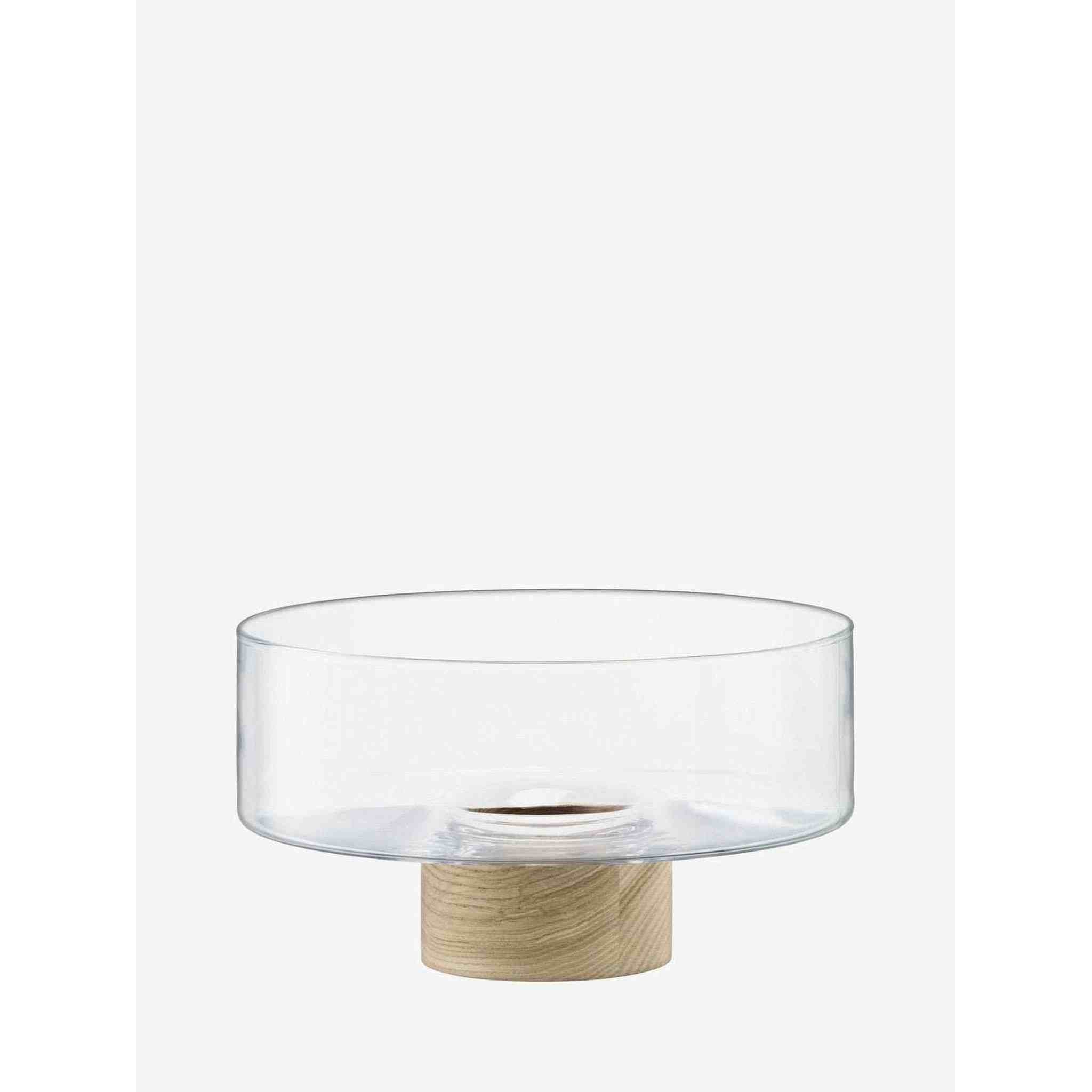 Glass Pedestal Bowl with Ash Base