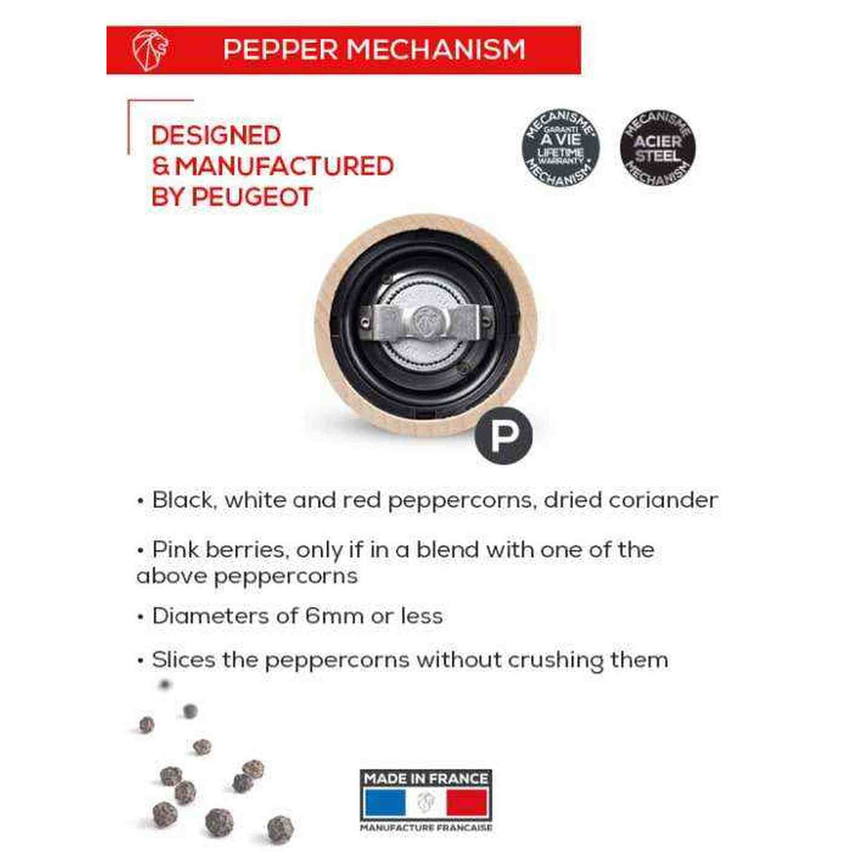 Peugeot Paris Copper Pepper Mill