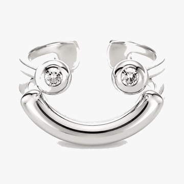 Smivana - Adjustable Smiley Ring, Set of 2