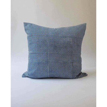 Rekha - Hand Block-printed Linen Pillowcase (Indigo)