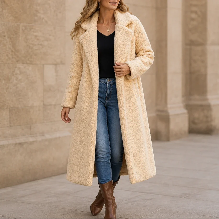 Veloura – Long Teddy Coat