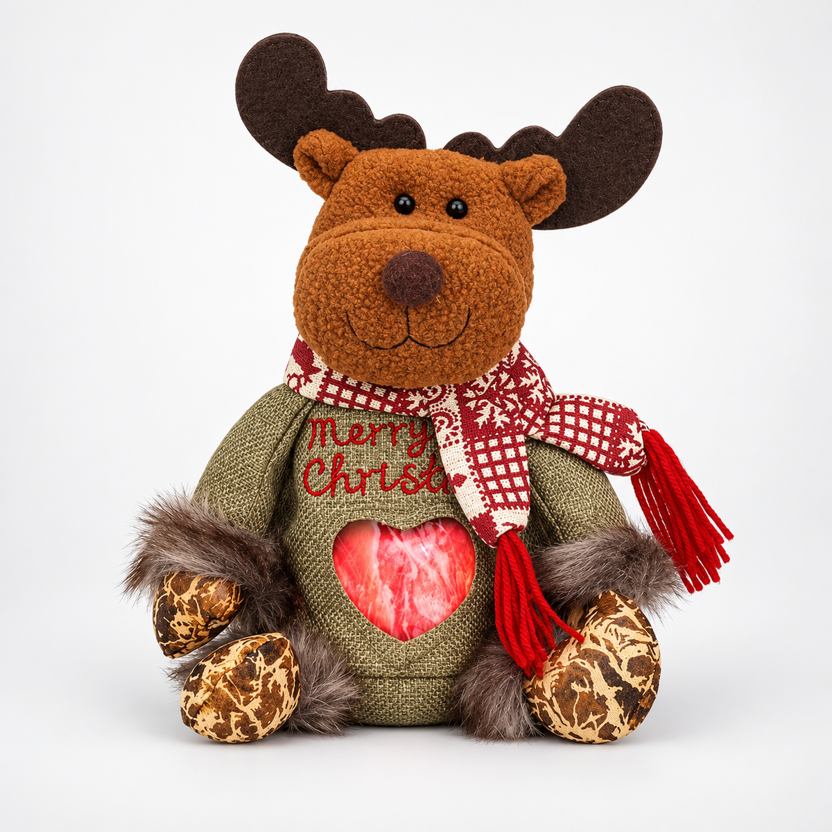 MerryZip – Plush Christmas Gift Bag With Hidden Compartment