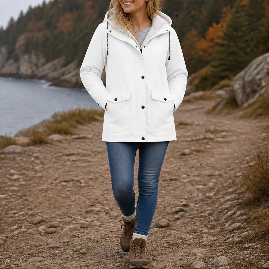 Windora – Fleece-Lined Hooded Winter Jacket