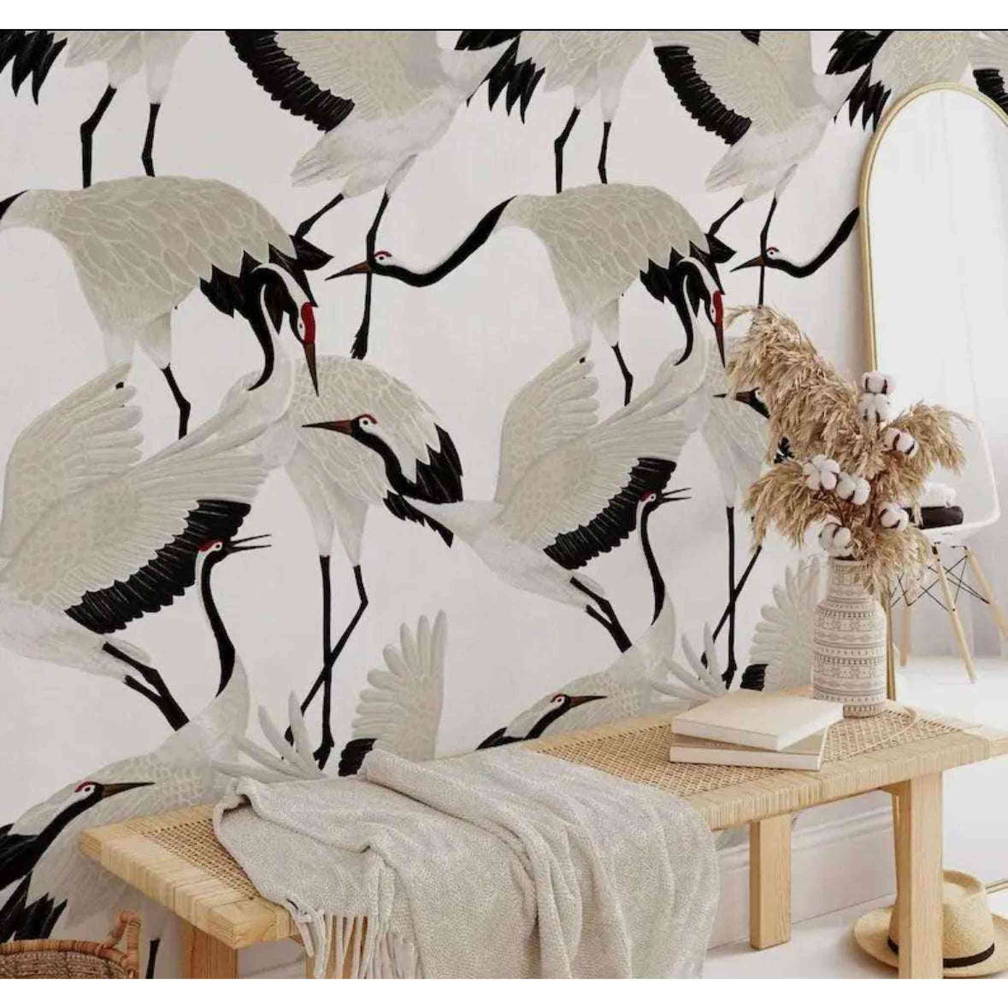 Grey Heron Asian Wallpaper
